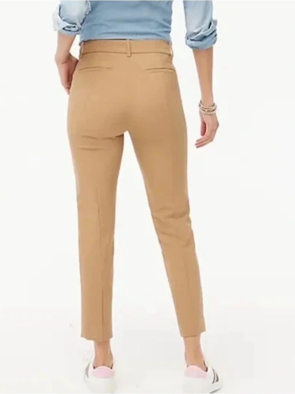 J. Crew Ruby Crop Pants in Camel-Taupe